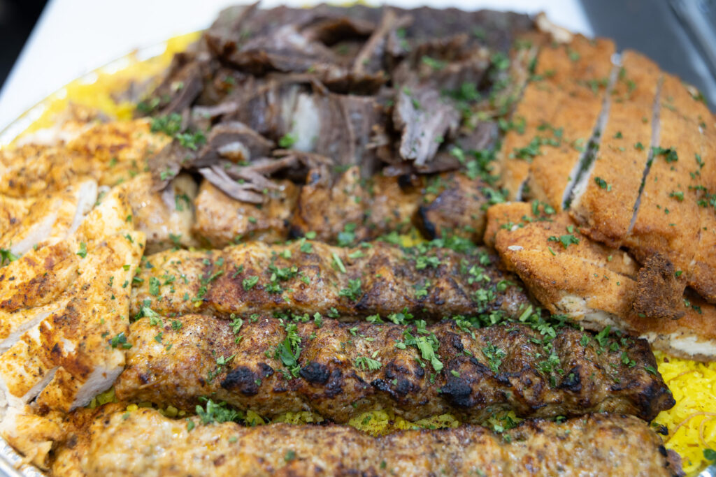 Mediterranean Combo Kabob Tray Fire and Feast Commerce Township